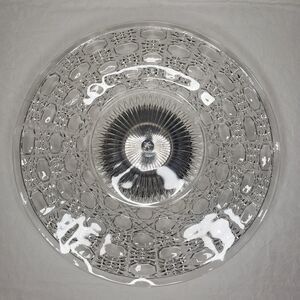 Edwardian crystal cake platter